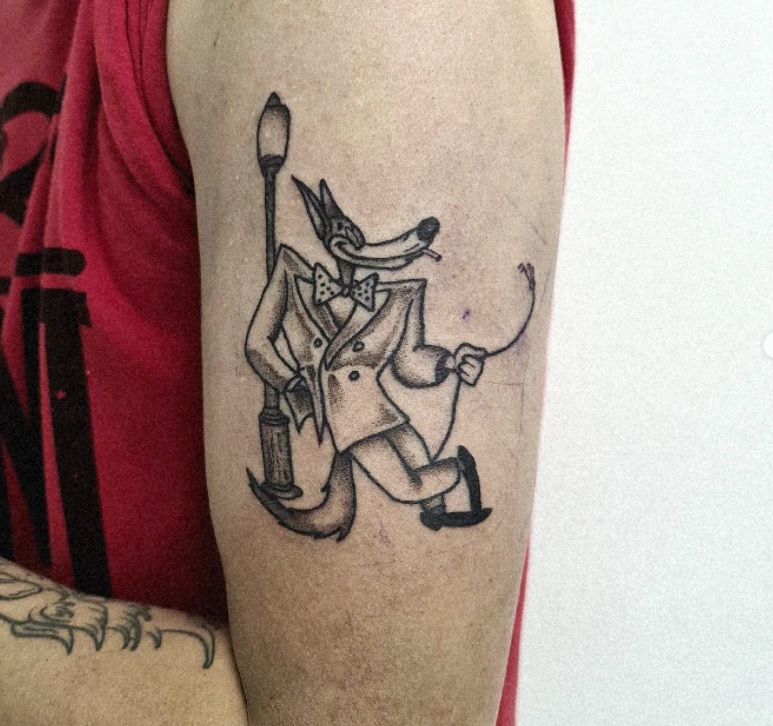 Tex Avery wolf tattoo