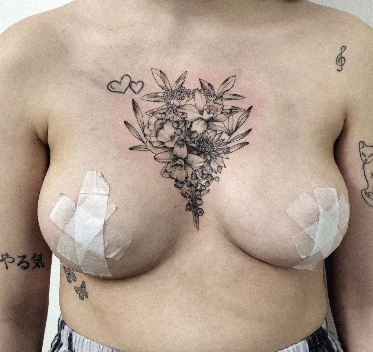 Fleurs tattoo