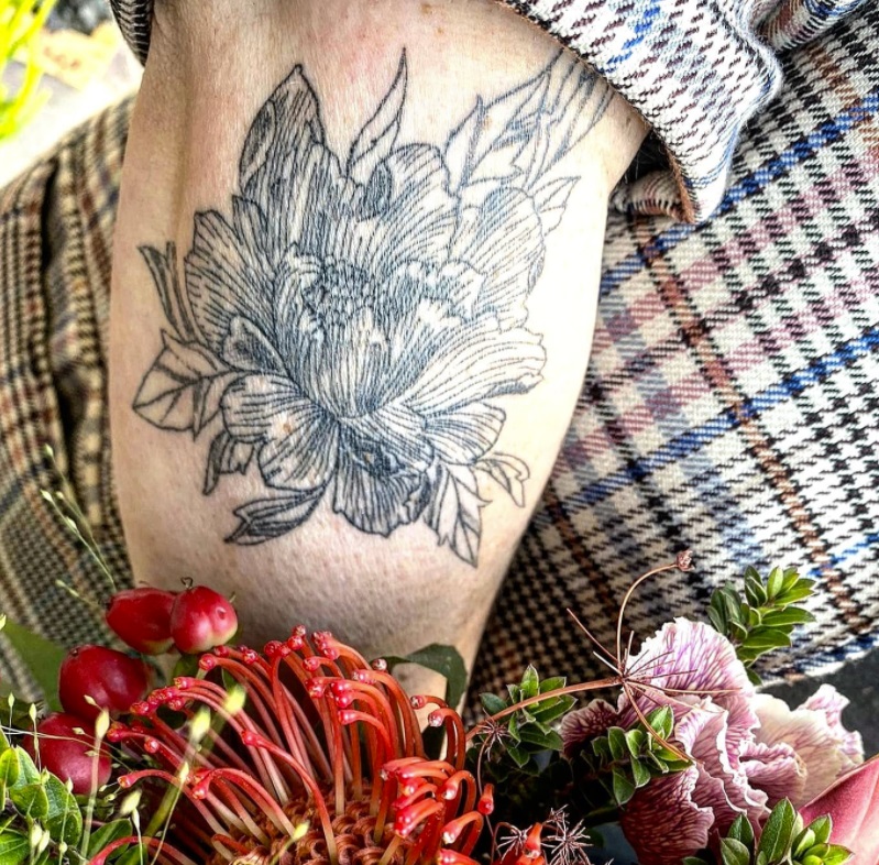 Fleurs tattoo