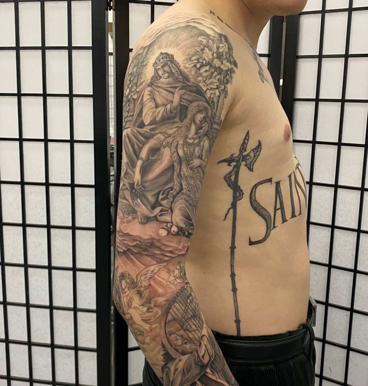 gods composition realism tattoo