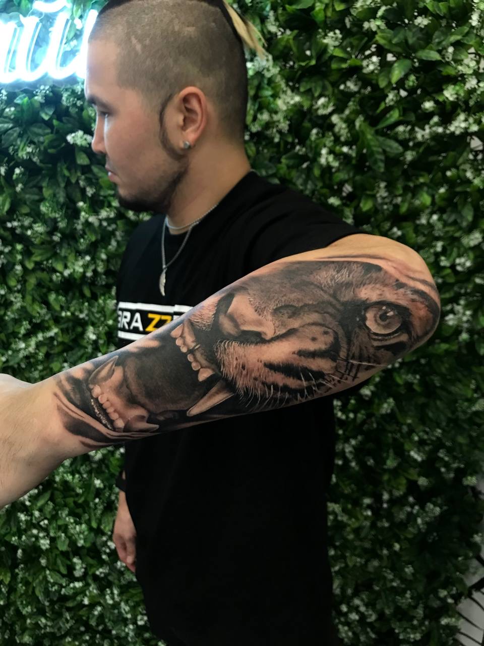 Réalisme du tigre tattoo