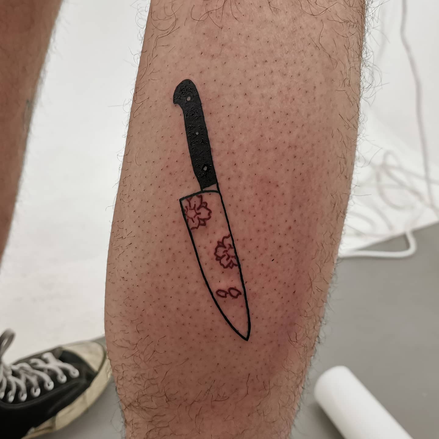 Knife tattoo
