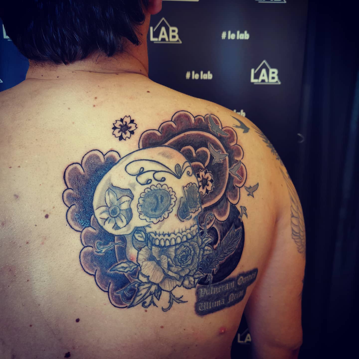 Muerte skull tattoo